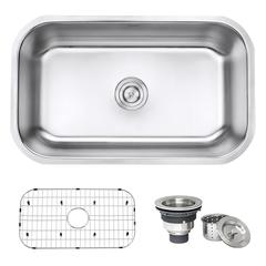 Ruvati 30-inch Undermount 16 Gauge Stainless Steel Kitchen Sink Single Bowl