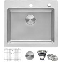 Ruvati 23 x 20 inch Drop-in Topmount Kitchen Sink 16 Gauge Single Bowl