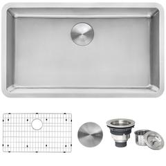 Ruvati 31-inch Undermount Kitchen Sink 16 Gauge Stainless Steel Single Bowl
