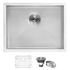Ruvati 23" x 18" x 12" Deep Laundry Utility Sink Undermount 16 Gauge