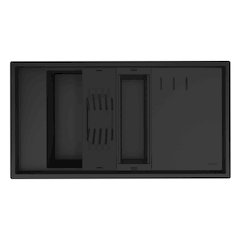 18 x 34 inch Granite Composite Workstation Kitchen Sink Dual Mount Single Bowl