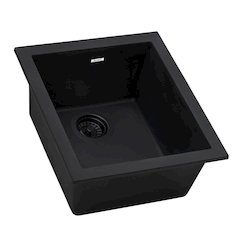 15 x 17 inch Granite Composite Undermount Single Bowl Wet Bar Prep Sink