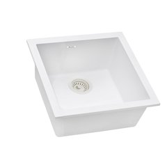 17 x 17 inch Granite Composite Undermount Single Bowl Wet Bar Prep Sink
