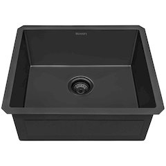 21-inch Gunmetal Black Stainless Steel Undermount Bar Prep Kitchen Sink