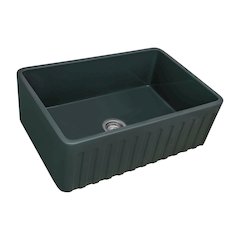 33 x 20 inch Fireclay Reversible Farmhouse Apron-Front Kitchen Sink Single Bowl