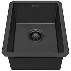14-inch Gunmetal Black Stainless Steel Undermount Bar Prep Sink - RVH7114BL