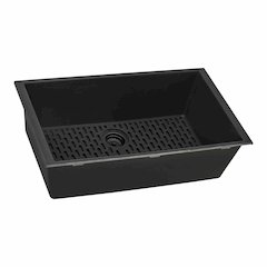 27 x 18 inch Granite Composite Undermount Single Bowl Kitchen Sink