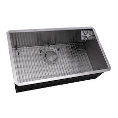 Glass Rinser and Sink Combo 30-inch Stainless Steel Kitchen Sink Single Bowl