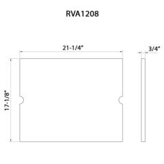 Ruvati 21 x 17 inch Solid Wood Replacement Cutting Board Sink Cover