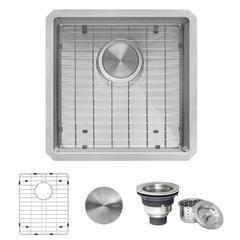 Ruvati 18 inch Undermount Bar Prep 16 Gauge Kitchen Sink Corners Single Bowl