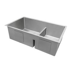 Ruvati 30-inch Low-Divide Undermount Double Bowl 16 Gauge Kitchen Sink