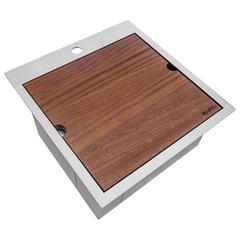 Ruvati 21 x 20 in RV Workstation Drop-in Topmount Bar Prep Kitchen Sink 16 Gauge