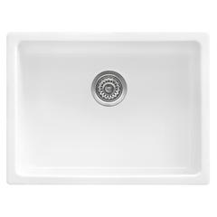 Ruvati 24-inch Fireclay Undermount / Drop-in Topmount Kitchen Sink Single Bowl