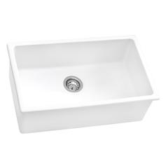Ruvati 30-inch Fireclay Undermount / Drop-in Topmount Kitchen Sink Single Bowl