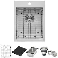 Ruvati 15 x 20 inch Marine Grade T-316 Workstation Topmount RV Boat Outdoor Sink
