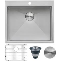 Ruvati Laundry Utility Sink 18 x 22 x 12 inch Rounded Corners Deep 16 Gauge