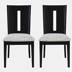 Urban Icon Contemporary Slotback Upholstered Dining Chair (Set of 2)