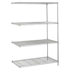 5295GR Add-On Kit - 48.0" x 24.0" x 72.0" - 4 x Shelf(ves) - Metallic Gray
