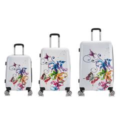 InUSA Prints Lightweight Hardside Spinner 3 Piece Set 20'',24'',28'' Fusion