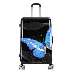 InUSA Prints Lightweight Hardside Spinner 28 inch Black Butterfly