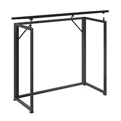 31.5” Folding Desk for Small Spaces, No Assembly Required, Black