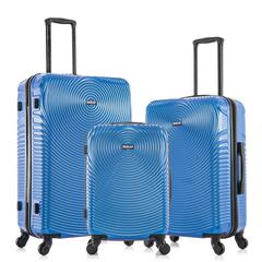 DUKAP Inception Lightweight Hardside Spinner 3 Piece  set  20'',24'', 28'' Blue