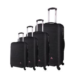 InUSA Royal lightweight hardside spinner 4 piece Set 20", 24'', 28", 32" Black