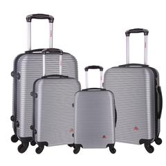 InUSA Royal lightweight hardside spinner 4 piece Set 20", 24'', 28", 32" Silver