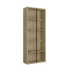 Techni Mobili Standard 5-Tier wooden bookcase, Pine