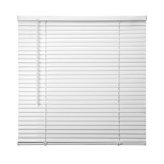 Cordless Mini Blinds, Light Filtering Vinyl Horizontal Window Blinds, 35”Wx48”H