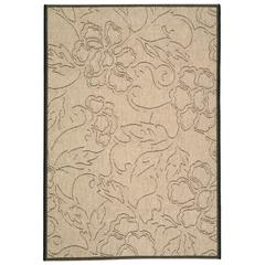 COURTYARD, SAND / BLACK, 9' X 12', Area Rug, CY2726-3901-9