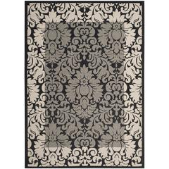 COURTYARD, BLACK / SAND, 6'-7" X 6'-7" Square, Area Rug, CY2727-3908-7SQ