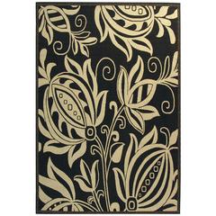 COURTYARD, BLACK / SAND, 6'-7" X 6'-7" Square, Area Rug, CY2961-3908-7SQ