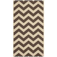 COURTYARD, DARK BROWN, 6'-7" X 9'-6", Area Rug, CY6244-204-6