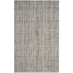 Abstract, CAMEL / BLACK, 4' X 4' Square, Area Rug