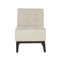 ANGEL TUFTED ARMLESS CLUB CHAIR