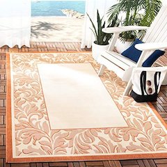 COURTYARD, NATURAL / TERRA, 5'-3" X 7'-7", Area Rug, CY2666-3201-5