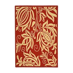 COURTYARD, RED / NATURAL, 2'-3" X 14', Area Rug, CY2961-3707-214