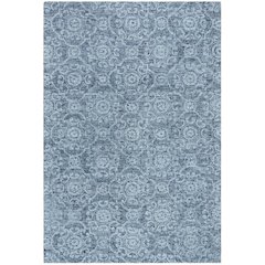Abstract, BLUE, 4' X 6', Area Rug, ABT207A-4