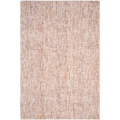 Abstract, BEIGE / RUST, 5' X 8', Area Rug