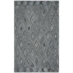 Abstract, BLUE / BLACK, 4' X 6', Area Rug, ABT618M-4