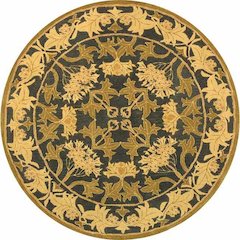 ANATOLIA, NAVY / SAGE, 6' X 6' Round, Area Rug