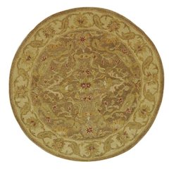 ANTIQUITY, BROWN / GOLD, 6' X 6' Round, Area Rug