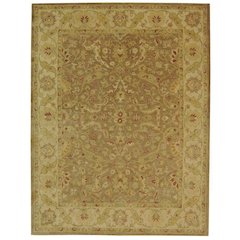 ANTIQUITY, BROWN / GOLD, 7'-6" X 9'-6", Area Rug