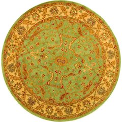 ANTIQUITY, TEAL / BEIGE, 6' X 6' Round, Area Rug