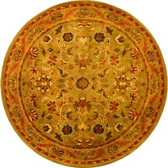 ANTIQUITY, OLIVE / GOLD, 8' X 8' Round, Area Rug