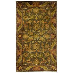ANTIQUITY, GREEN / GOLD, 2'-6" X 5', Area Rug
