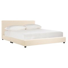 Carter Bed, Queen, Beige