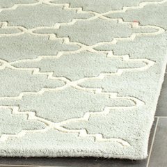 CHATHAM, LIGHT BLUE / IVORY, 2'-3" X 5', Area Rug