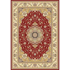 LYNDHURST, RED / IVORY, 5'-3" X 7'-6", Area Rug, LNH329C-5
